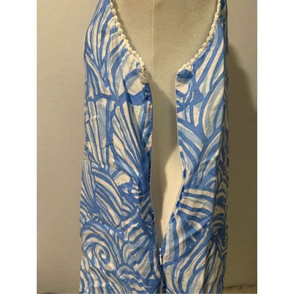 Vineyard Vines 109% Linen Nautilus shell print swing dress 10 - Picture 6 of 10